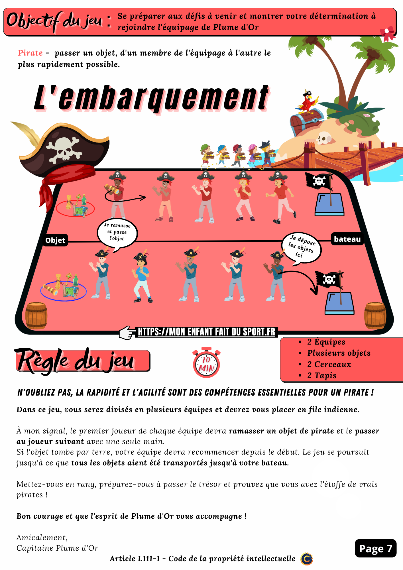 Jeux Sportifs : La Légende du Capitaine Plume