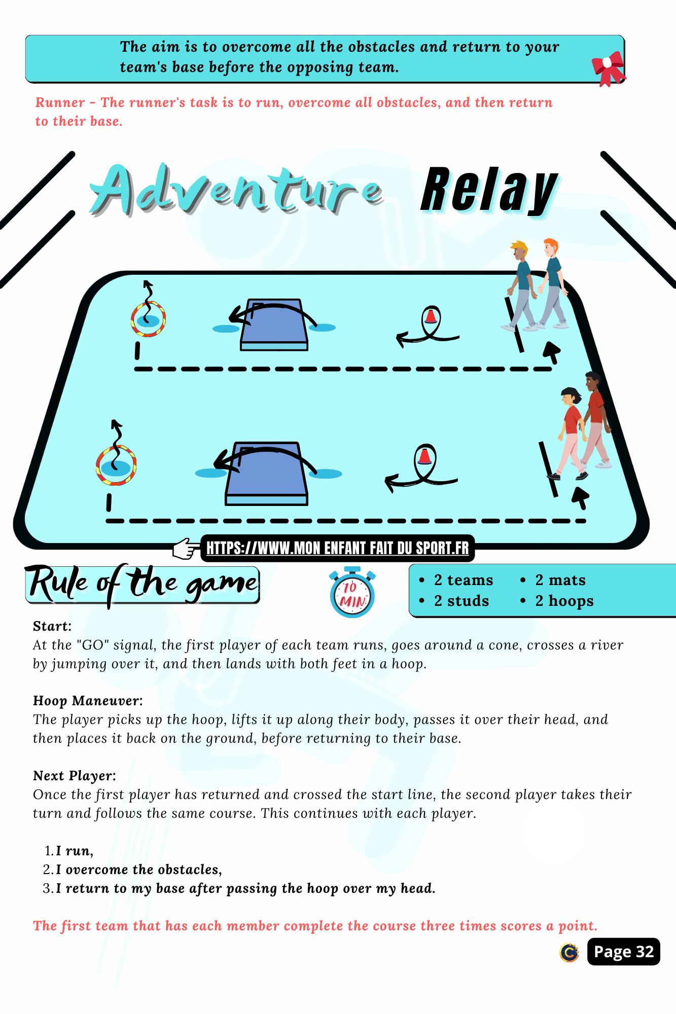 Pack 210 jeux sportifs - Coopération, Fun, Ballon, Relais, Poursuite.. et Olympiade !